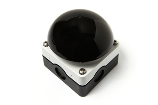 Fot/hand kontakt svart, diameter 94mm, box 85x85