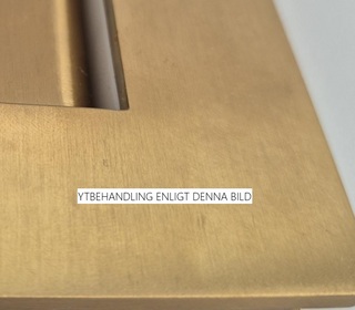 Duschstag, tak/glas, Ø 19mm,       250mm, matt mässing