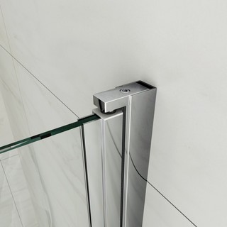 Profilgångjärn för dusch           , blankpolerad aluminium