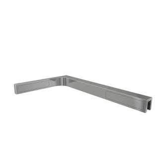 Vinkelbeslag stabilisering 90°,    höger, krom