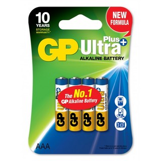 Batteri GP AAA ULTRA PLUS Alkaliskt24AUP-C4 LR03 4-pack SB