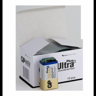 Batteri GP 9V ULTRA PLUS Alkaline 1604AUP-B10/6LF22