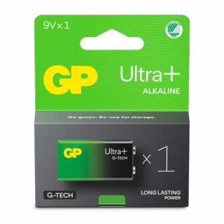 Batteri GP 9V ULTRA PLUS Alkaliskt 1604AUP-C1 A21 6LF22 1-pack SB