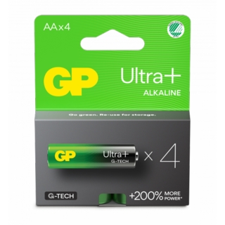 Batteri GP AA ULTRA PLUS           Alkaline 15AUP/LR6, 4-pack