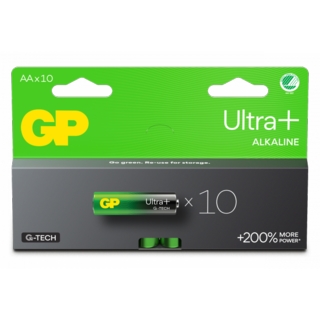 Batteri GP AA ULTRA PLUS Alkaliskt 15AUP-DSB10 LR6 10-pack SB
