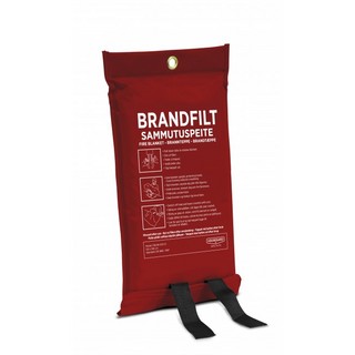 Brandfilt Housegard med            silikonbeläggning, 120x180cm, röd