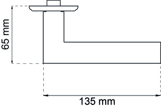 Trycke Habo Miami Svart Aluminium  med returfjäder SB