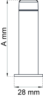 Dörrstopp Habo 2890 150mm RF       väggmontage