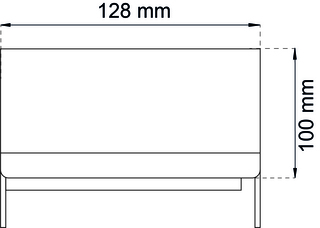 Toalettpappershållare 3410 Habo    Krom 100x128mm SB