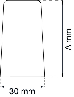 Dörrstopp Habo 65MM grå