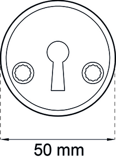 Nyckelskylt Habo 2991Z nickel