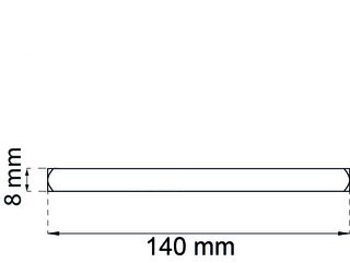 Tryckespinne Habo 8x140mm
