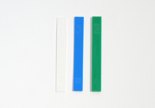 Glaskloss plast 100x12x2mm,blå-50st