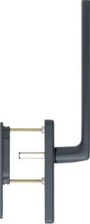 Skjutdörrshandtag Hoppe Dallas     HS-0643/419N/420 svart