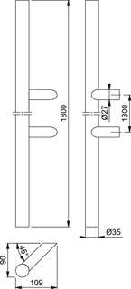Draghandtag E5062 L=800mm