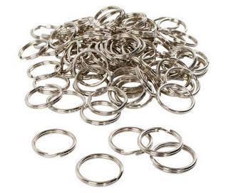 Metallnyckelringar 30mm, 100-pack