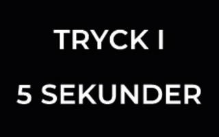 Plastskylt 80x50mm                 Tryck i 5 sekunder
