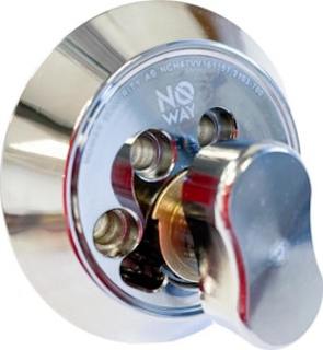 Vredcylinder NoWay Original Fast   23mm, diameter 57mm, krom