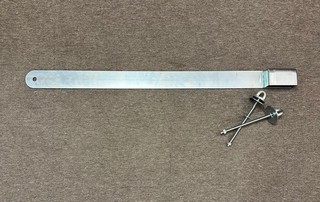 Låsbom 1200 mm Höger Krom