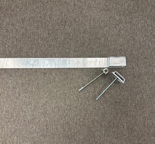 Låsbom 1500mm insticksbom          höger krom