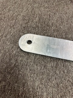 Låsbom 1800mm insticksbom          höger krom