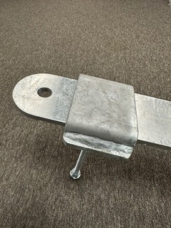 Låsbom 1800mm insticksbom          höger krom