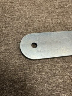 Låsbom 840 mm Vänster Krom