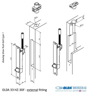 OLDA 33 HZA-30F, typ 1 - automatiskkantregel KIT