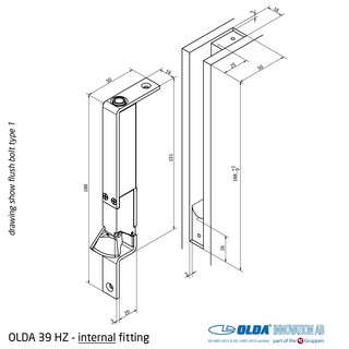 OLDA 39 HZA, typ 1 - automatisk    kantregel, KIT