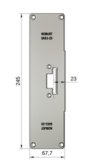 Monteringsstolpe SA51-23 anpassad för Sapa 2086 (100 & 300)