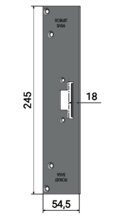 Monteringsstolpe SA56 anpassad för Stålprofil 56500 och 765000.