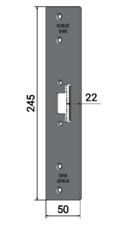 Monteringsstolpe Robust SA83 anpassad för Schüco ADS 80FR (100 & 300)