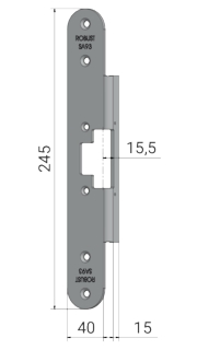 Monteringsstolpe SA93              plösmått 15,5mm