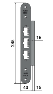 Slutbleck Robust SB941 anpassad förSchüco ADS 65 NI (FR30)