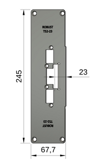 Monteringsstolpe Robust T52-23 anpassad för Sapa 2086 (200)