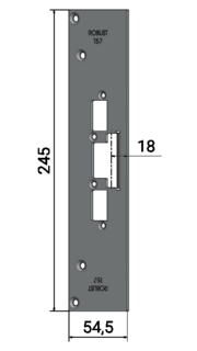 Monteringsstolpe T57 anpassad för Stålprofil 565000 och 765000. (200)
