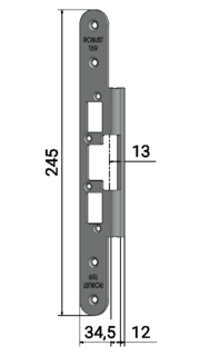 Monteringsstolpe Robust T59 anpassad för Sapa 2050 & Stålprofil (200)