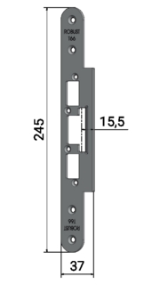 Monteringsstolpe T66 anpassad för Sapa 2060 (200)