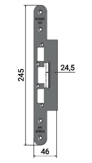 Monteringsstolpe T69 anpassad för Schüco S65 och ADS90 (200)