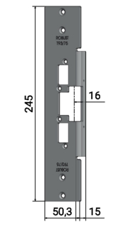 Monteringsstolpe Robust T93/75 anpassad för Wicstyle 75 evo (200)