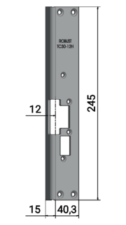 Monteringsstolpe Robust TC30-12H   Connect
