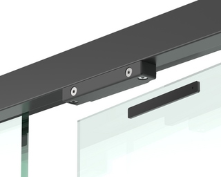 Dörrmagnet Roca för glasdörr       RG-595 (Svarteloxerad)