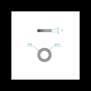 Lager till lyftgångjärn ROCA 3x10mm