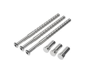 Fönsterhandtag Skruvsats WH-SK01-SNborstad nickel