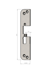 Montagestolpe Safetron SA50V-18