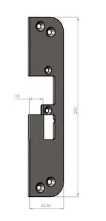 Montagestolpe Safetron SA50H-18