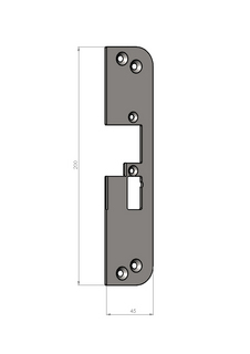 Montagestolpe Safetron SA50H-20