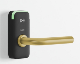Dörrbladsläsare Salto XS4 mini BLE Svart, matt mässing