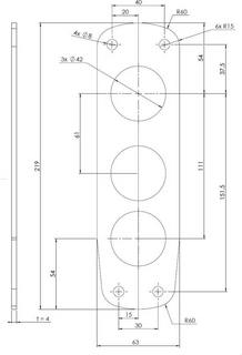 Underläggsskylt ST1140 4mm