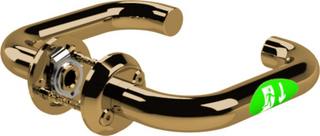 Nödutrymningsbeslag Exit ST17901-6 blankpolerad mässing